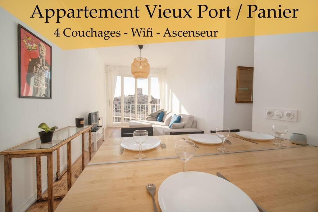 Appartement Tout Equipe Au Coeur Du Vieux Port 4 Couchages Marseille Exterior photo